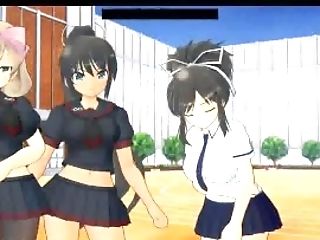 Senran Kagura Shinovi Versus Crimson Squad Chapter 1-trio