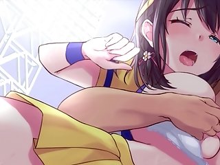 Perverted Anime Cheerleader Wants More Than Just One Hard Dick